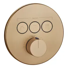 Змішувач для душу Hi-fi Gessi 38716-726 Warm Bronze Br. PVD — вид спереду