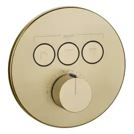 Змішувач для душу Hi-fi Gessi 38716-727 Brass Brushed PVD — вид спереду