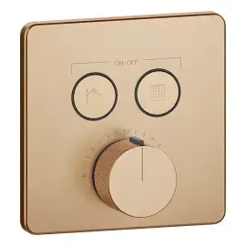 Змішувач для душу Hi-fi Gessi 38718-726 Warm Bronze Br. PVD — вид на білому тлі