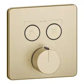 Змішувач для душу Hi-fi Gessi 38718-727 Brass Brushed PVD — вид спереду