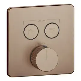 Змішувач для душу Hi-fi Gessi 38718-761 Coffee Bronze Brushed PVD — вид спереду