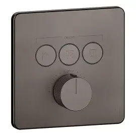Змішувач для душу Hi-fi Gessi 38719-707 BLACK METAL BR. PVD — вид на білому тлі