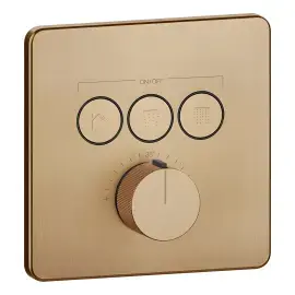 Змішувач для душу Hi-fi Gessi 38719-726 Warm Bronze Br. PVD — вид спереду