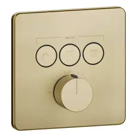 Змішувач для душу Hi-fi Gessi 38719-727 Brass Brushed PVD — вид спереду