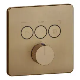 Змішувач для душу Hi-fi Gessi 38719-791 Deep Bronze Brushed PVD — вид спереду