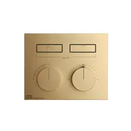 Змішувач для душу Hi-fi Gessi 63004-726 Warm Bronze Br. PVD — вид спереду