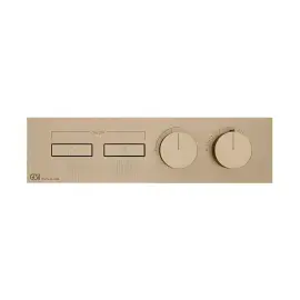 Змішувач для душу Hi-fi Gessi 63012-726 Warm Bronze Br. PVD — вид на білому тлі