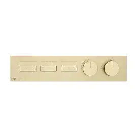 Змішувач для душу Hi-fi Gessi 63014-727 Brass Brushed PVD — вид на білому тлі