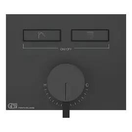 Змішувач для душу Hi-fi Gessi 63079-299 Matte Black — вид спереду