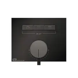 Змішувач для душу Hi-fi Gessi 63081-706 Black Metal PVD — вид спереду