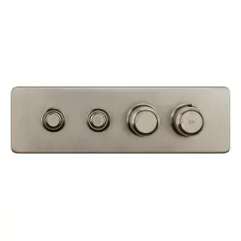 Змішувач для душу Hi-fi Gessi 65222-149 Finox Brushed Nickel — вид на білому тлі