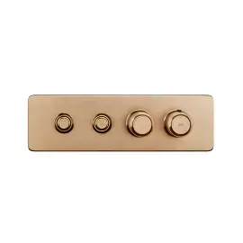 Змішувач для душу Hi-fi Gessi 65222-726 Warm Bronze Br. PVD — вид на білому тлі