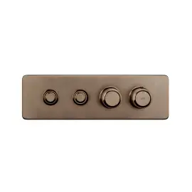 Змішувач для душу Hi-fi Gessi 65222-761 Coffee Bronze Brushed PVD — вид на білому тлі