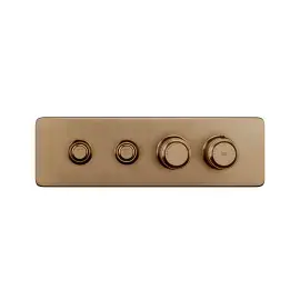Змішувач для душу Hi-fi Gessi 65222-791 Deep Bronze Brushed PVD — вид на білому тлі