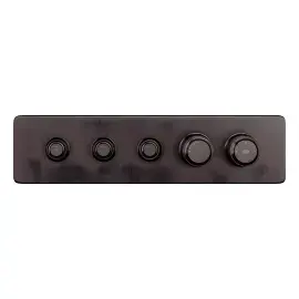 Змішувач для душу Hi-fi Gessi 65224-707 BLACK METAL BR. PVD — вид на білому тлі