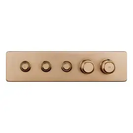 Змішувач для душу Hi-fi Gessi 65224-726 Warm Bronze Br. PVD — вид спереду