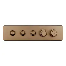 Змішувач для душу Hi-fi Gessi 65224-791 Deep Bronze Brushed PVD — вид на білому тлі