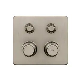 Змішувач для душу Hi-fi Gessi 65232-149 Finox Brushed Nickel — вид на білому тлі
