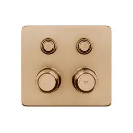 Змішувач для душу Hi-fi Gessi 65232-726 Warm Bronze Br. PVD — вид на білому тлі