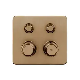 Змішувач для душу Hi-fi Gessi 65232-791 Deep Bronze Brushed PVD — вид спереду