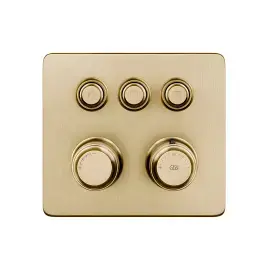 Змішувач для душу Hi-fi Gessi 65234-727 Brass Brushed PVD — вид спереду