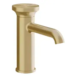 Змішувач для раковини Origini Gessi 66002-727 Brass Brushed PVD — вид на білому тлі