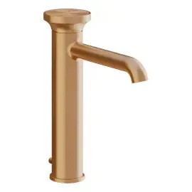 Змішувач для раковини Origini Gessi 66005-726 Warm Bronze Br. PVD — вид спереду
