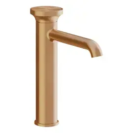 Змішувач для раковини Origini Gessi 66006-726 Warm Bronze Br. PVD — вид спереду