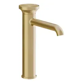 Змішувач для раковини Origini Gessi 66006-727 Brass Brushed PVD — вид спереду
