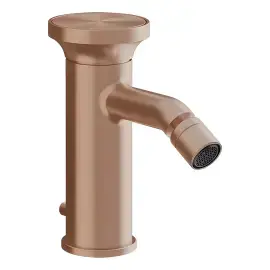 Змішувач для біде Origini Gessi 66007-708 Copper Brushed PVD — вид на білому тлі