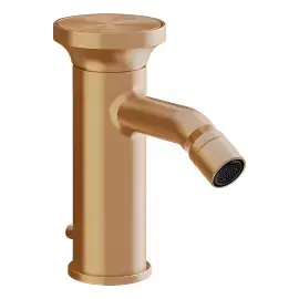 Змішувач для біде Origini Gessi 66007-726 Warm Bronze Br. PVD — вид спереду