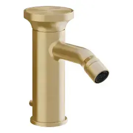 Змішувач для біде Origini Gessi 66007-727 Brass Brushed PVD — вид на білому тлі