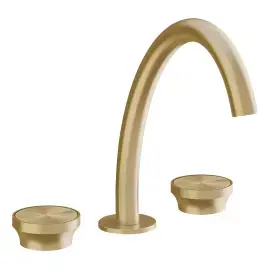 Змішувач для раковини Origini Gessi 66014-727 Brass Brushed PVD — вид на білому тлі