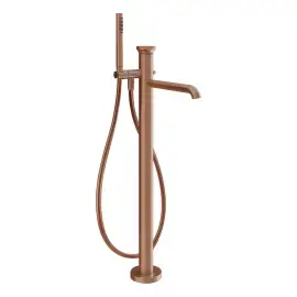 Змішувач для ванни Origini Gessi 66028-708 Copper Brushed PVD — вид спереду