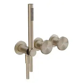 Змішувач для душу Origini Gessi 66036-149 Finox Brushed Nickel — вид спереду