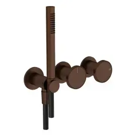Змішувач для душу Origini Gessi 66036-845 Dark Bronze — вид спереду