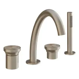 Змішувач для ванни Origini Gessi 66037-149 Finox Brushed Nickel — вид на білому тлі