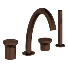 Змішувач для ванни Origini Gessi 66037-845 Dark Bronze — вид на білому тлі