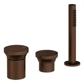 Змішувач для ванни Origini Gessi 66043-845 Dark Bronze — вид спереду