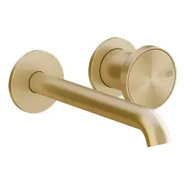 Змішувач для раковини Origini Gessi 66088-727 Brass Brushed PVD — вид спереду