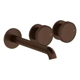 Змішувач для раковини Origini Gessi 66090-845 Dark Bronze — вид на білому тлі