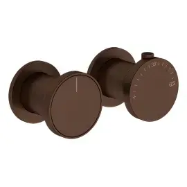 Змішувач для душу Origini Gessi 66134-845 Dark Bronze — вид на білому тлі