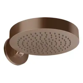 Верхній душ Origini Gessi 66150-761 Coffee Bronze Brushed PVD — вид на білому тлі