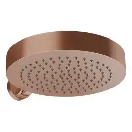 Верхній душ Origini Gessi 66152-708 Copper Brushed PVD — вид на білому тлі