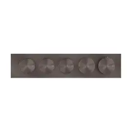 Змішувач для душу Hi-fi Gessi 66224-707 BLACK METAL BR. PVD — вид на білому тлі