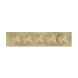 Змішувач для душу Hi-fi Gessi 66224-727 Brass Brushed PVD — вид на білому тлі