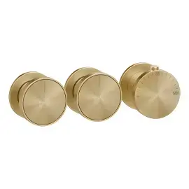 Змішувач для душу Origini Gessi 66334-727 Brass Brushed PVD — вид на білому тлі