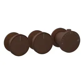 Змішувач для душу Origini Gessi 66334-845 Dark Bronze — вид на білому тлі