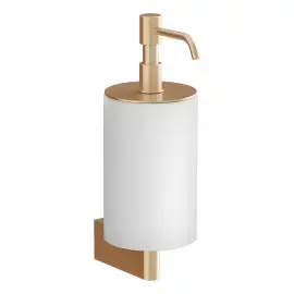 Дозатор для рідкого мила Origini Gessi 66413-726 Warm Bronze Br. PVD — вид на білому тлі