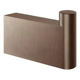 Гачок Origini Gessi 66523-761 Coffee Bronze Brushed PVD — вид на білому тлі